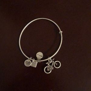 Alex and Ani bike charm bracelet